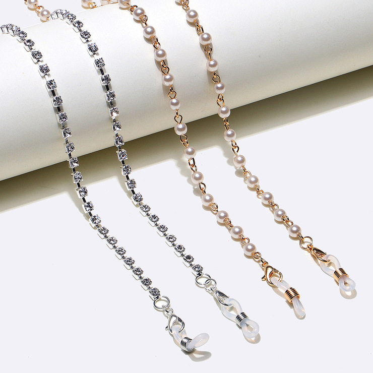 Цепочка для очков с сердечками GM057