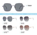 Titanium rimless frame polarized sunglasses TS5011