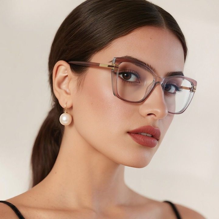 Оправа женская пластиковая из материала TR90, линзы с защитой от ультрафиолета и синего света FOCUS FCS2273