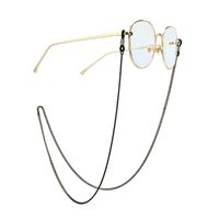 Black-colored metal non-slip chain, for glasses and masks GA012