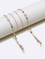 Set of two glasses chain with glasses and rectangles GL1355