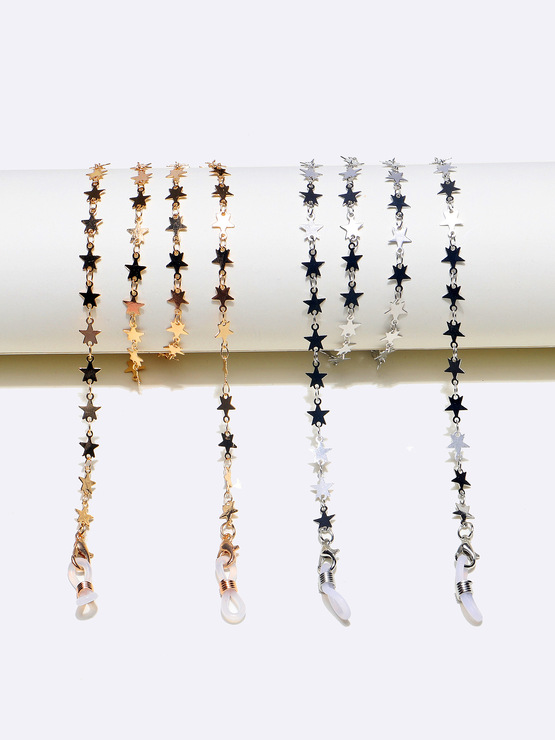 Acrylic black glasses chain GM067