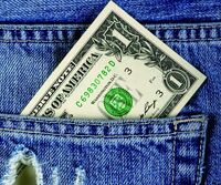 Салфетка для ухода за очками с принтом, материал микрофибра, в индивидуальной упаковке C36 DOLLAR 2, 17,5 *14,5 см