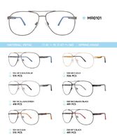 Metal frame with TR-90 temples with spring hinges MR0101