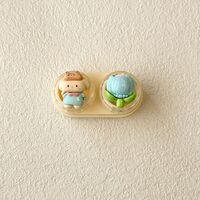 Mini soft contact lens kit retractable W-CT43熊兔白云花