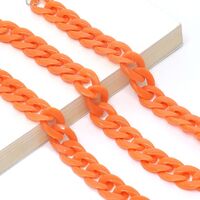 Acrylic non-slip chain, thick concave shape 29 colors, for glasses and masks GB011