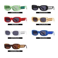 Plastic sunglasses with square lenses and rhinestones Elit 98032-EL