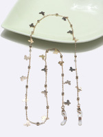 Set of two glasses chain with pearls GL1345