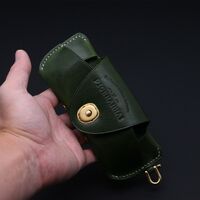 Genuine leather glasses case PGNH024