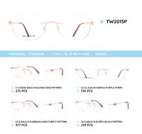 Titanium metal rimless frame TW2015P