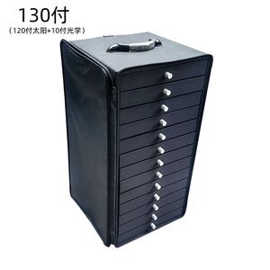 Передвижной бокс (ящик, чемодан, кейс, кофр, органайзер, витрина) на колёсах для оправ и очков на 130 мест JS-C251107