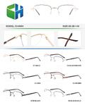 Оправа металлическая полуободковая мужская с флексом CH8854-DA