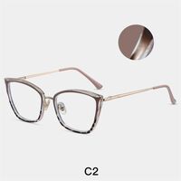 Combined frame (metal + TR90) or glasses with blue light protection, with spring hinges FA87257