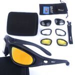 Safety shockproof sports polarized goggles, 6-lens and box set, 战术套装-C5D-DX
