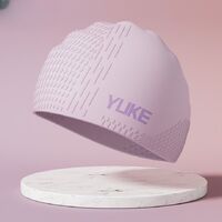 Silicone waterproof swimming cap for adults 021-YU