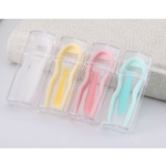 Plastic tweezers with suction cup in vertical case, tweezers length - 4.8 cm DY-1055夹棒套装