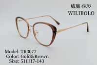 Metal + TR90 plastic ultrathin women's frames with spring hinges Wilibolo TR3077