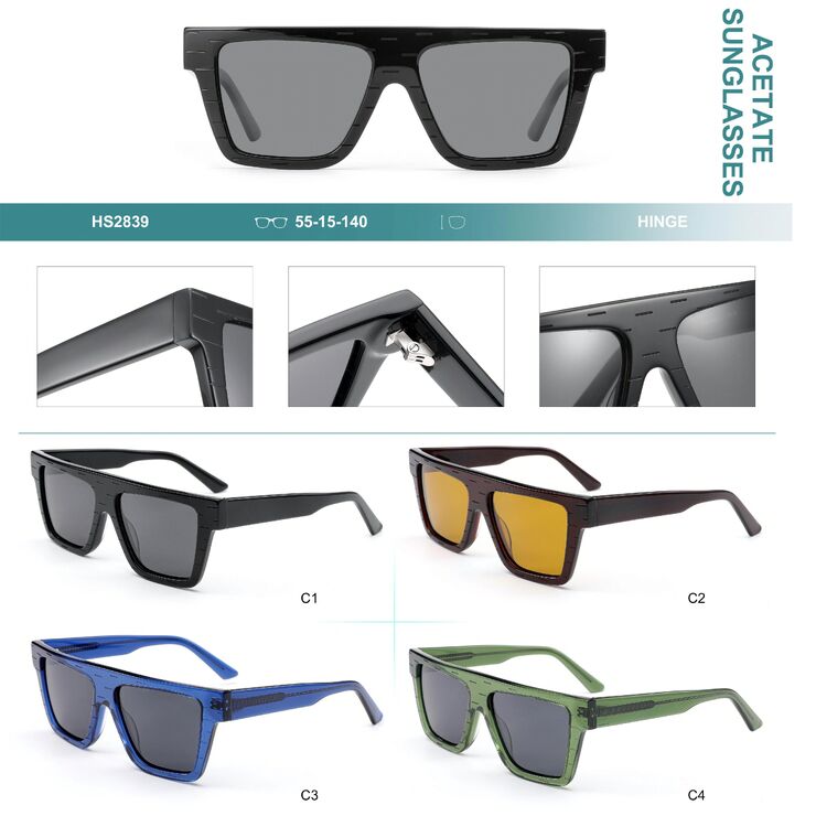 Polarized acetate plastic sunglasses Big City HS2839