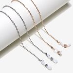 Metal non-slip chain, two-piece set, gold and silver, for glasses and masks GM017