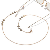 Glasses chain with hollow fans GL1356