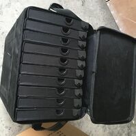 Передвижной бокс (ящик, чемодан, кейс, кофр, органайзер, витрина) на колёсах для оправ и очков на 120 мест JS-C190117