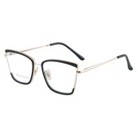 Combined frame (metal + TR90) or glasses with blue light protection, with spring hinges FA87104