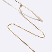 Gold-colored metal non-slip chain, for glasses and masks GL1533