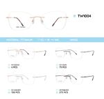 Titanium frames rimless TW1004
