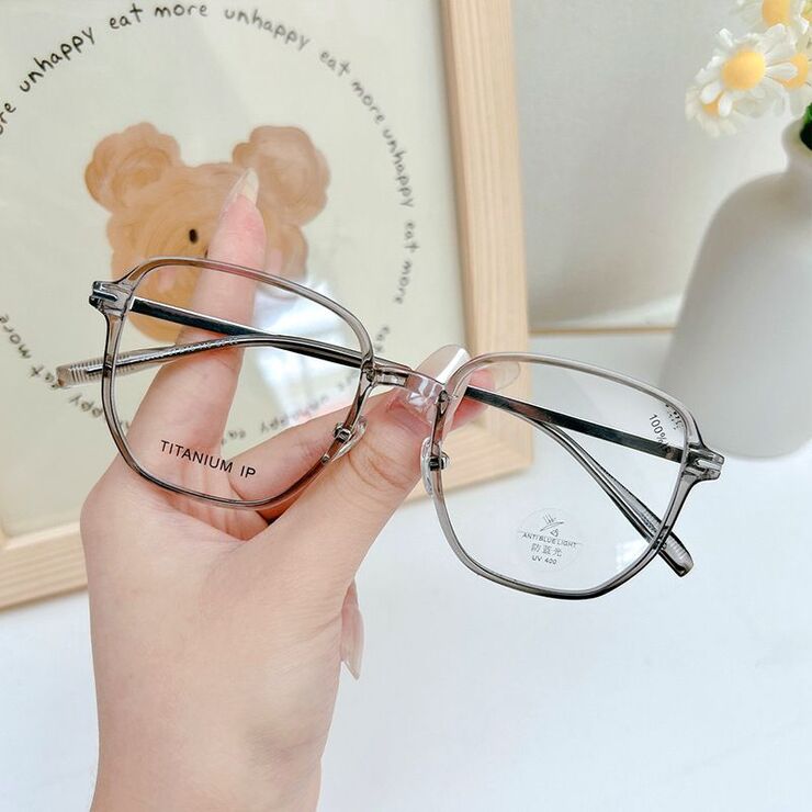 Titanium + plastic TR90 extralight frame with lens Blue Ray Cut MAMO T22032