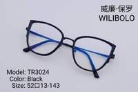 Metal +TR90 ultrathin women's frames with spring hinges Wilibolo TR3024