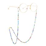 Metal non-slip chain with glass beads for glasses and masks GL908