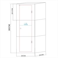 Acrylic desktop transparent display stand for glasses, frames, cases and accessories 5003-8004, size 50/80 * 30 cm