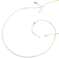 Металлическая нескользящая цепочка, с подвеской-молния и жемчугом, для очков и масок GL189