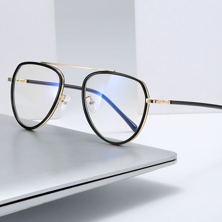 Photochromic metal glasses with protection Blue Cut TR2046