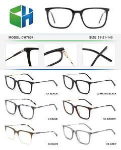 Plastic acetate frame with spring hinges CH7804-DA