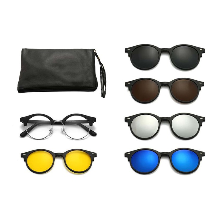 El Dorado frames with polarized sunshades set (clip-on) on magnet 2277T (5 pieces) 