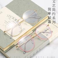 Metal eyeglasses for reading V6007 with blue ray cut protection, diopters from 0.00 to -6.00, not centered 