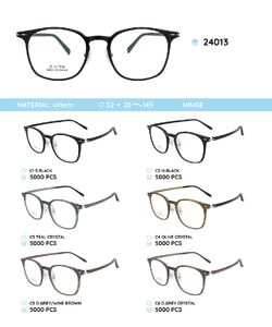Plastic Ultem eyeglasses frame 24013