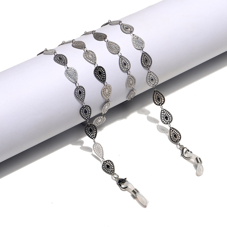 Цепочка для очков из нержавеющей стали с бабочками GS051