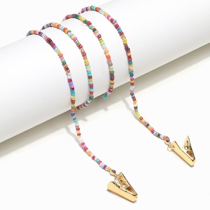 Металлическая цепочка для очков и масок, с зажимами  GL1114