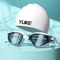 Swimming waterproof anti-fog goggles 6032-YU, diopters from -2.00 to -6.00