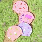 Silicone waterproof swimming cap for kids YM002-5-YU