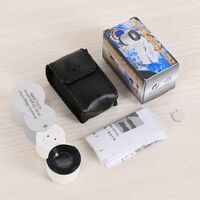 Folding magnifier with universal backlight 9583-XX, dimensions: ⌀25 mm. Magnification: 45Х