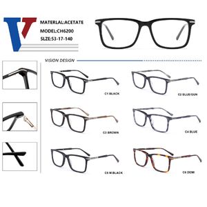 Plastic acetate + metal frame with spring hinges CH6200-DA