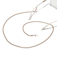 Металлическая цепочка с бусинами для очков и масок, разные цвета GL1134