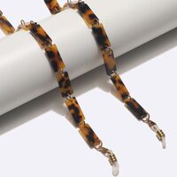 Acrylic non-slip chain, leopard print, for glasses and masks GL1723