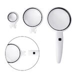 Magnifier with universal backlight, magnifying glass with handle 77790+75+37-XX, diameter 90 mm, 75 mm, 37 mm, magnification: 3,5Х, 5Х, 11Х