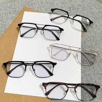 Очки гибридные, металл + TR90, с защитой от синего света Blue Block FENQI F68087