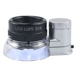 Portable pocket magnifier with backlight 7103A, diameter: 21 mm, magnification: 20X