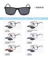 TR90 plastic frames with a sun protection clip-on MZD18-05